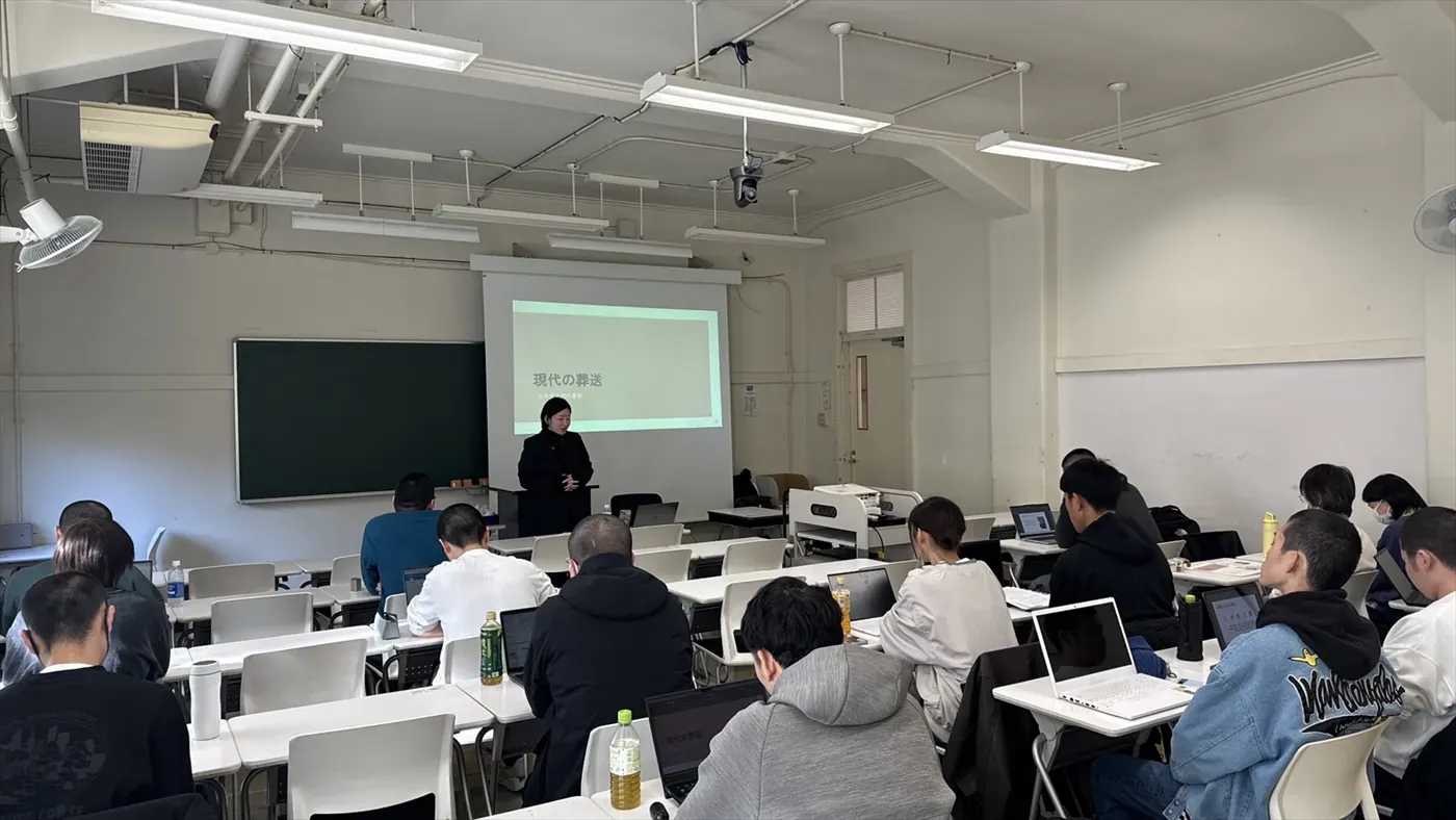 大正大学での講義のようす